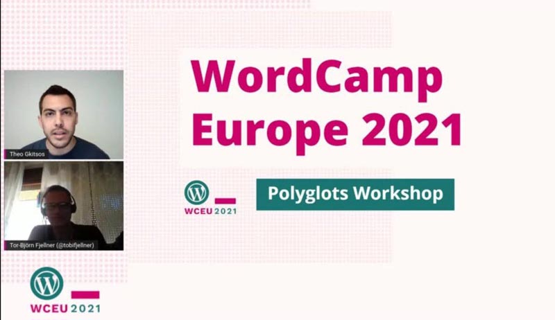 Theo Gkitsos at WordCamp Europe 2021